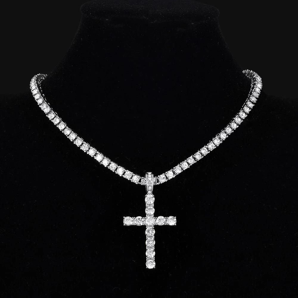 4MM Tennis Chain + Iced Out Cross - GLACIFY