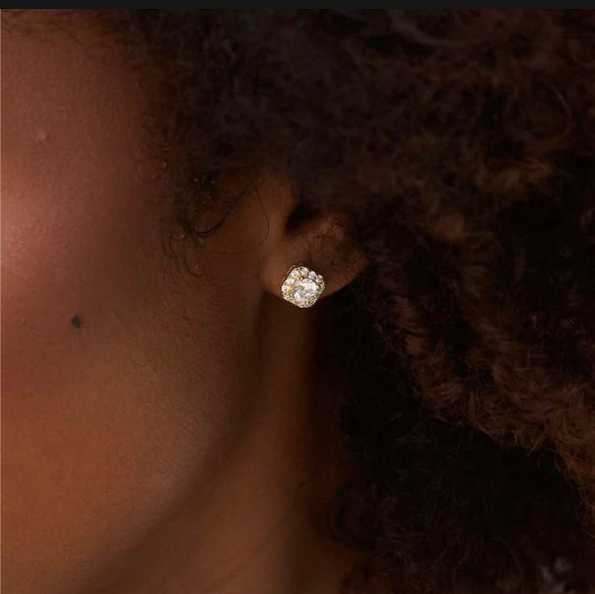 Micro Clustered Diamond Earrings - GLACIFY